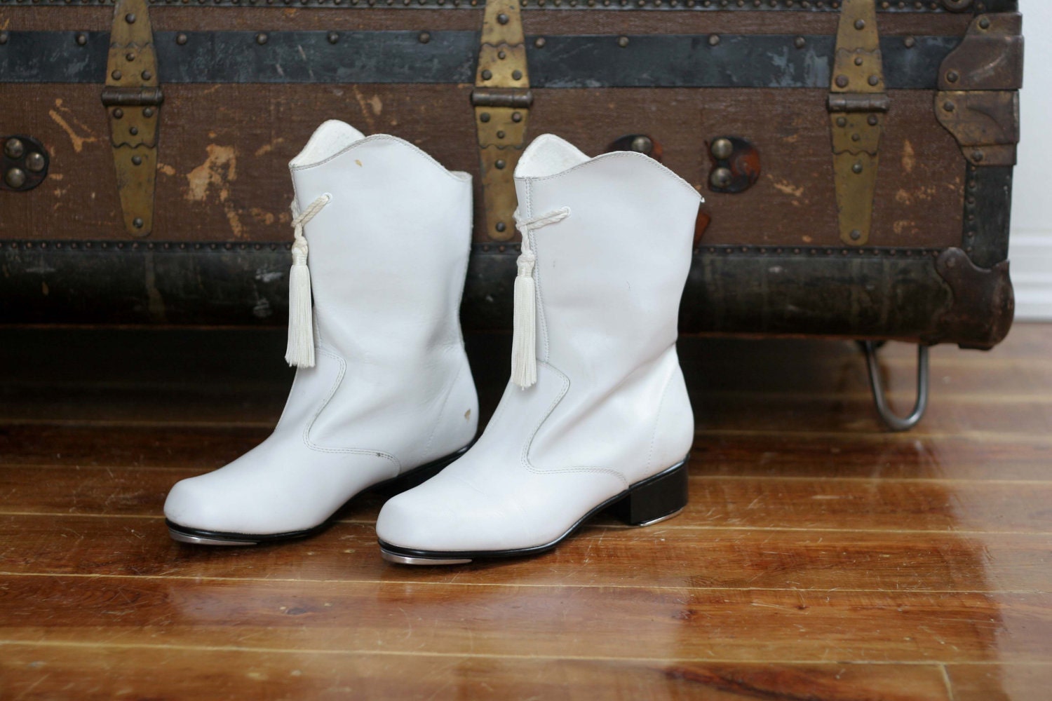 Tone Master Majorette Boots Marching Band Boots White