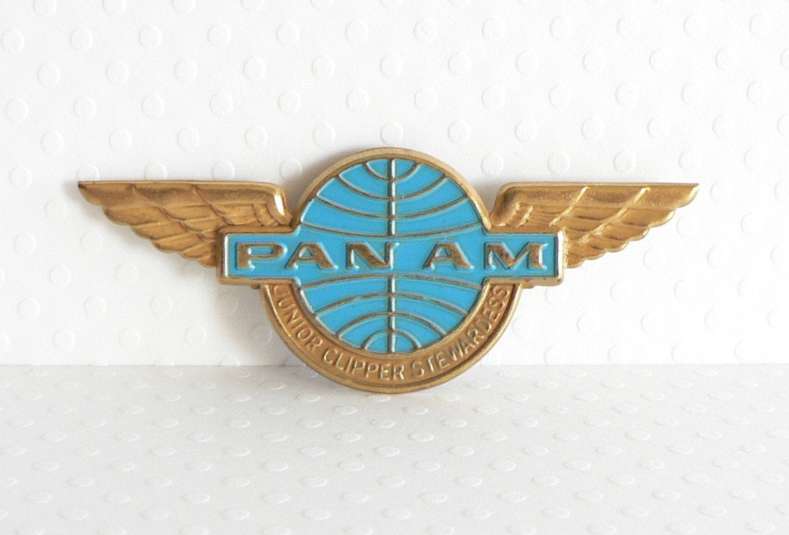 Vintage Pan Am Airlines Junior Stewardess Wings