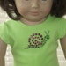 American Girl Doll Clothes Rhinestone T-Shirt and White Knit Capris