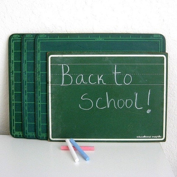SALE old school chalk boards SET OF 4
