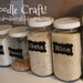 Custom Vinyl labels for Pantry Canisters mason/ball glass jars