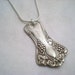 VINTAGE GRAPES 1904 - Antique Spoon Necklace / Pendant Upcycled Silverplate - Silverware Jewelry