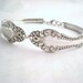 CARLTON 1898 - Antique Upcycled Silverplate Spoon Bracelet - Silverware Flatware Jewelry