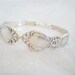 Silverware Spoon Bracelet, Vintage Silverware Jewelry, Silver Spoon Bracelet, Shabby Chic - HERITAGE 1953