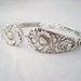 Spoon Bracelet, Poppy Flower, Silverware Jewelry, Vintage Wedding, Bridesmaid Gift, Vintage Silverware POPPY 1934