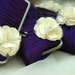 Gathered Pleat Kisslock w/ BLOOM- Bridal Clutch