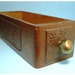 Vintage Sewing Drawer with Carving on Front and Side