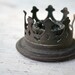 Rustic Ornate Heart Crown - Antique Chandelier Piece - Steampunk Find