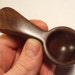 Hand carved coffee scoop in black walnut wood