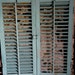 SUMMER SALE-15% OFF--Pair of Shabby Rustic Aqua-Washed Wood Shutters