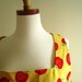 Jumper Dress Retro Vintage Style Apple Cotton Flannel Teacher Free U.S. Shipping - Size L