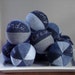 Personalized Recycled Denim Dog Squeaky Ball toy