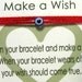 Red String Kabbalah Bracelet Wrap Around Make A Wish Bracelet Tiny Blue Evil Eye Bracelet Lucky Protection Charm on Red Wrap Around Thread