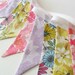 Bunting - Garland in Vintage Sheet Florals