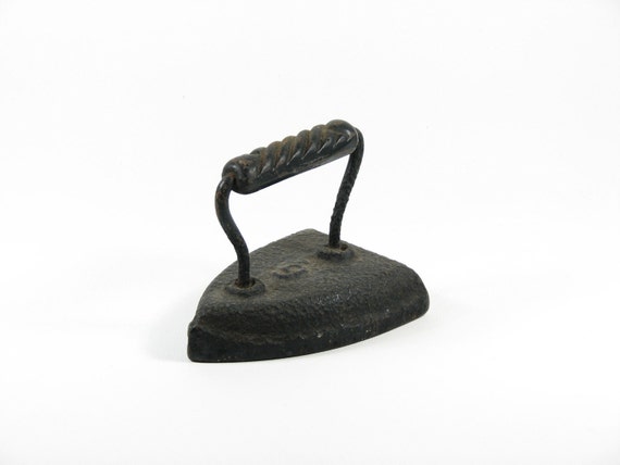 Download Vintage Sad Iron Door Stop Paper Weight Cast Iron