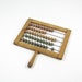 Vintage Abacus Handheld Math Tool Wood Arithmatic Toy Colorful Blue Green Red Yellow Natural Wood