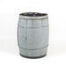 Vintage Wood Barrel Wooden Nail Keg Gray Light Blue Table Base