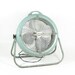 Vintage Metal Floor Fan Lasko 1250 Retro 50s Teal Turquoise Swivel 16 diameter