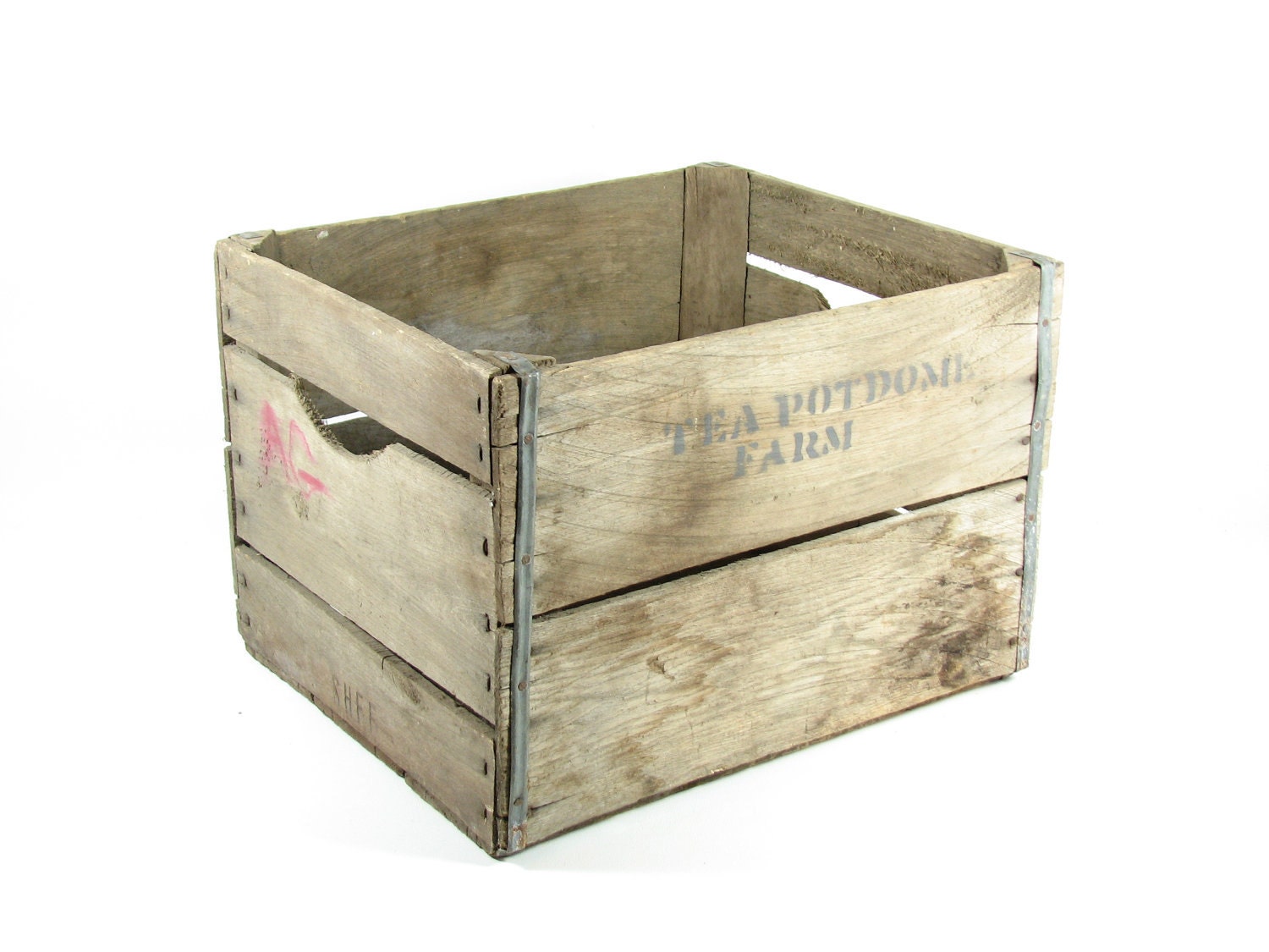 Vintage Wood Crate Box Wooden Crate Fruit Crate Storage Crate