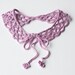 Light purple crochet collar necklace