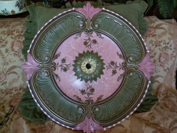 30 inch fan/chandelier ceiling medallion