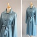 Vintage Blue Trench Rain Coat by BONNIE CASHIN with matching Belt