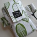 Organic Eco Leaves White Green Fabric Washable Ipod Touch Iphone Armband Gadget Cell Phone Case Pouch Waterproof Lining