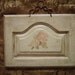 Shabby and Chic Country Cottage Pink Peony on Door Panel Art OOAK