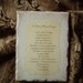 Police Officers Prayer Plaque, antiqued white, distressed, shabby