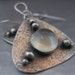 Triangle Earrings with Prehnite
