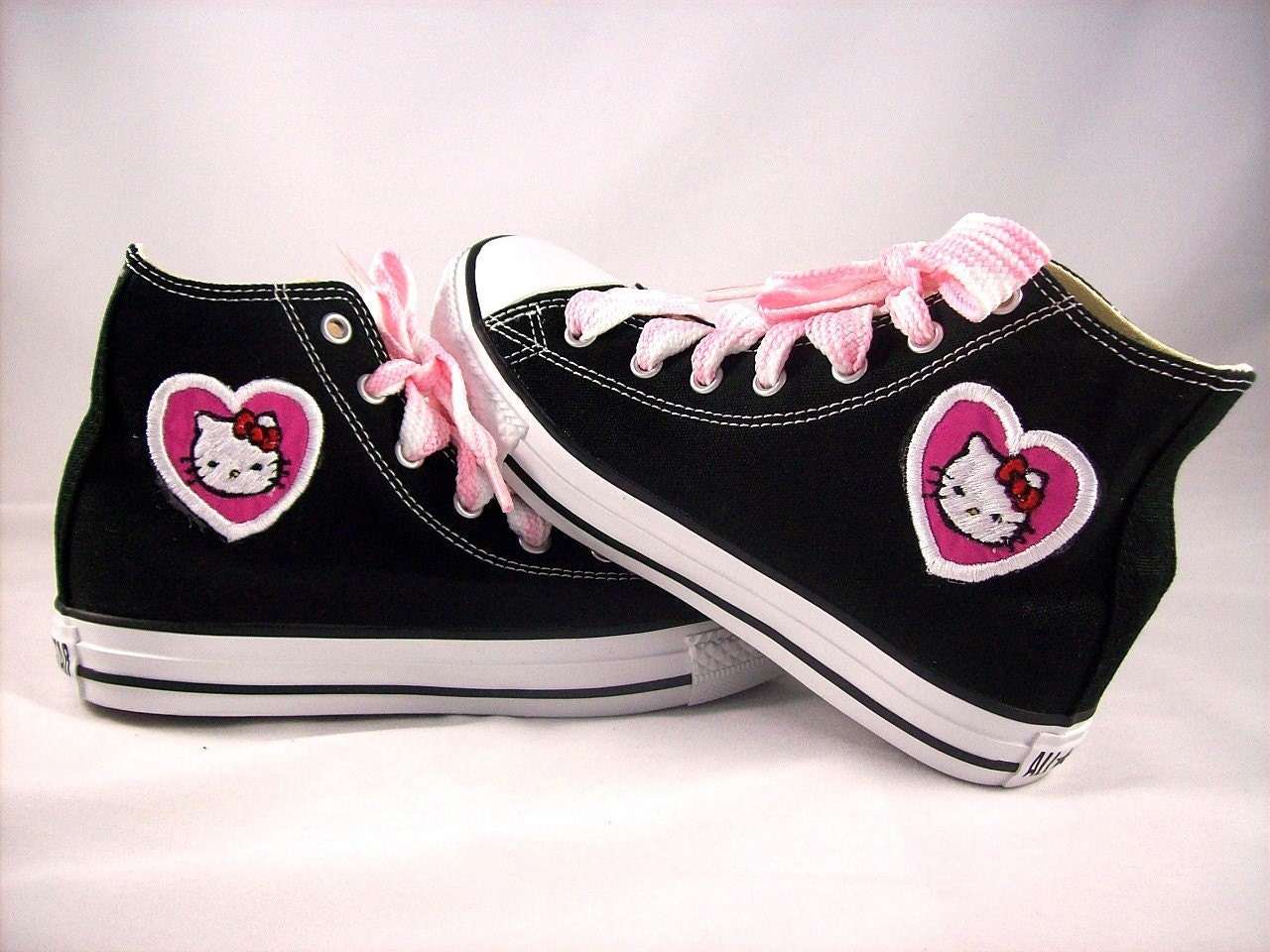  Adult  Custom Chuck Taylor Hello  Kitty  Converse Shoes 
