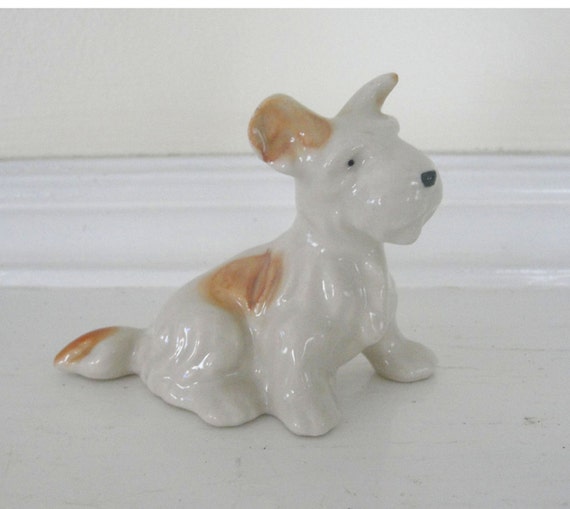 vintage ceramic dog figurine