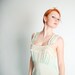 Vintage 1940s Nightgown - 40s Rayon Nightgown - Soft Sage Green