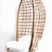 vintage hanging rattan egg chair
