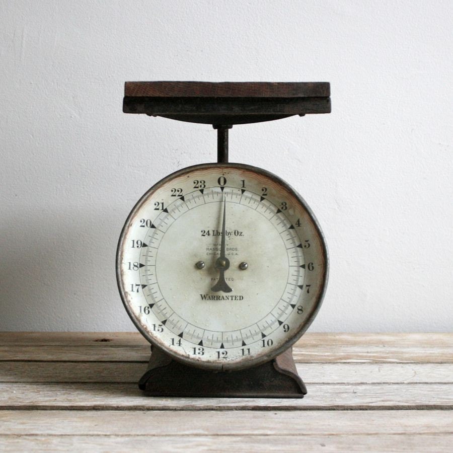 antique kitchen scale by lacklusterco on Etsy