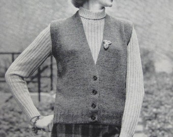 1960's Knitting Patterns Vintage PDF Pattern by vintageknitcrochet
