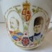 King Edward and Queen Alexandra Coronation Tea Cup w/ Gold Trim Longton China