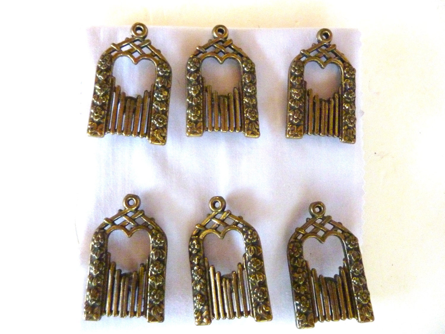 Curtain Tiebacks Set of 6 Metal Pins for by BonniesVintageAttic