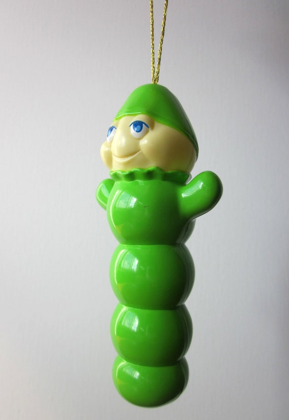 Vintage Glo Worm Christmas Ornament
