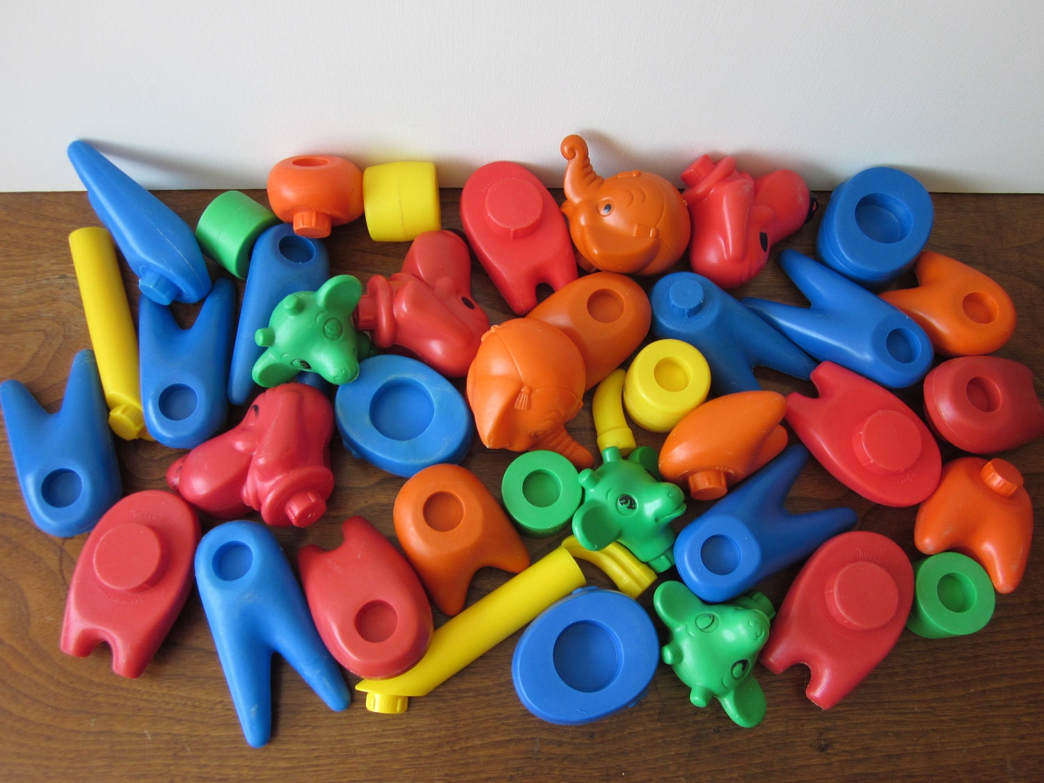 Vintage Tupperware Tupper Toys Zoo Animals by NostalgiaMama