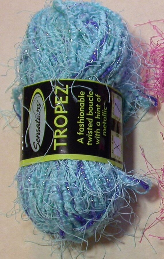 Novelty Yarn JoAnn Sensations Tropez eyelash and boucle