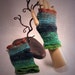 Warm and Colorful Handmade Fingerless Gloves FREE SHIPPING