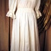 Full Length Chemise with Lace Trimmed 3/4 Sleeves