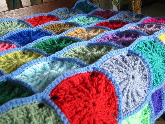 Grandad Square Crochet Pattern PDF Granny Square Blanket Afghan