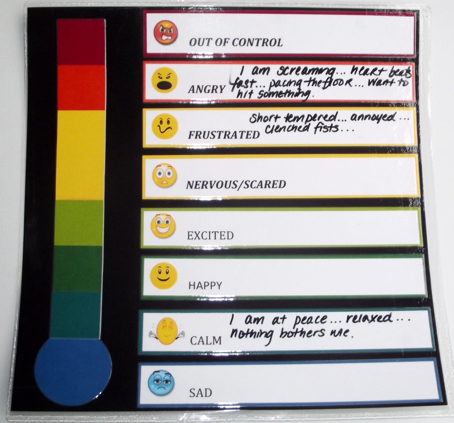 Items similar to Emotional, Feeling, Mood Thermometer Expanded