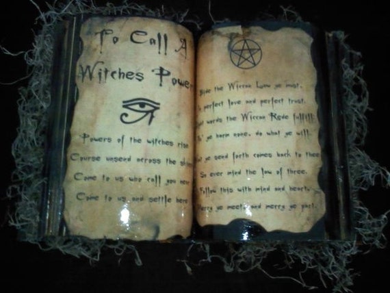 Old Witch Hilda's Spell Book by babyjane314 on Etsy