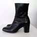 90s Black Leather Boots Size 8.5