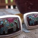 Vintage Cloisonne Enamel Cufflinks