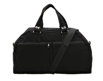 Black Drill,Canvas bag,Padded Laptop ,Messenger bag , Backpack ,Overnight Bag - Neo