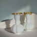 SALE 25% Off Was 48.00 - Antique Pair of Victorian Milk Glass Vases